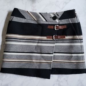 Karen Millen striped wool skirt